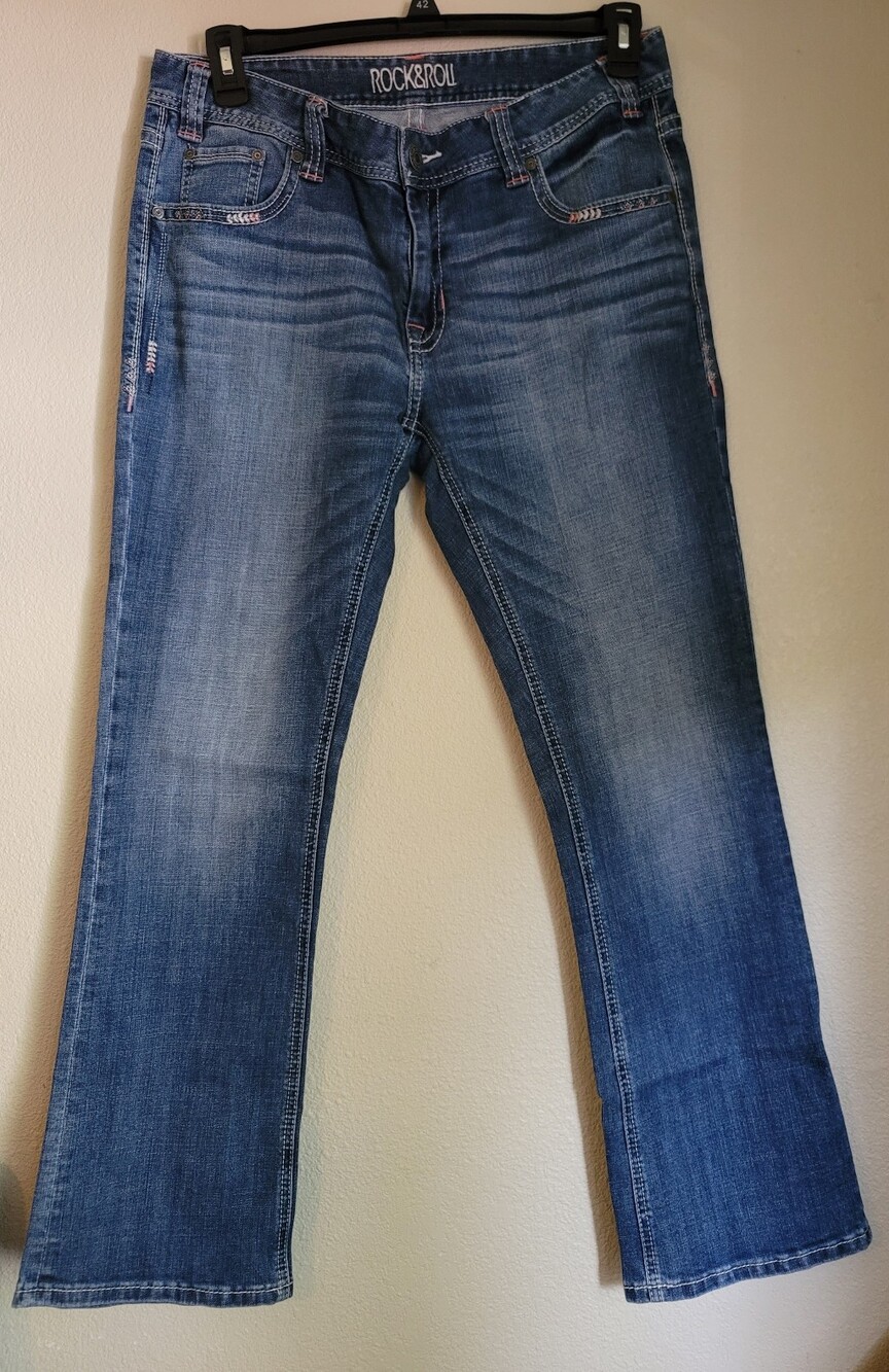 Rock & Roll Cowgirl Women's Blue Bootcut Jeans